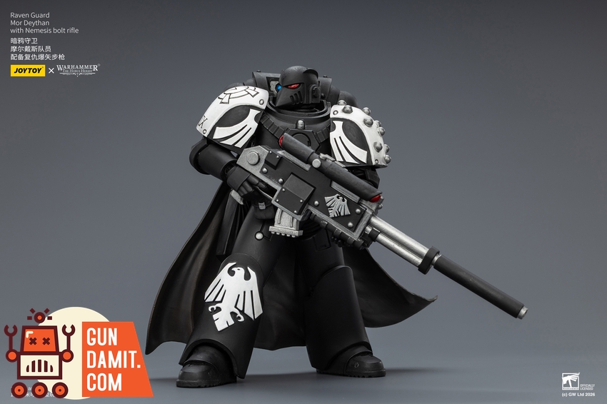 JoyToy JT03974 1/18 Warhammer The Horus Heresy Raven Guard Mor Deythan with Nemesis bolt rifle - View 6 JoyToy JT03974 1/18 Warhammer The Horus Heresy Raven Guard Mor Deythan with Nemesis bolt rifle - View 6