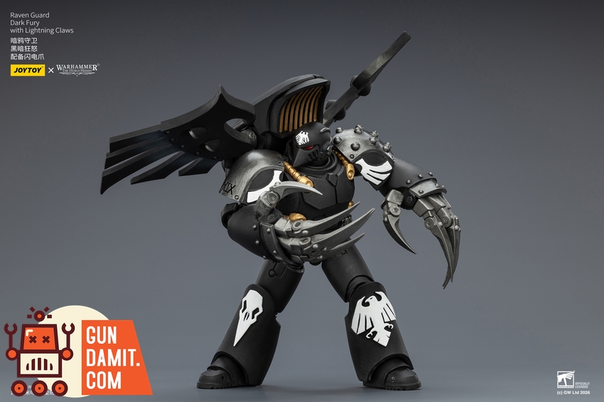 JoyToy JT04162 1/18 Warhammer The Horus Heresy Raven Guard Dark Fury with Lightning Claws - View 5 JoyToy JT04162 1/18 Warhammer The Horus Heresy Raven Guard Dark Fury with Lightning Claws - View 5