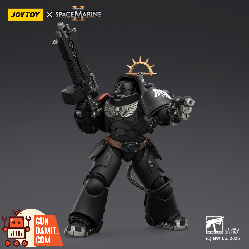 JoyToy JT03707 1/18 Warhammer 40K Game Edition Raven Guard Heavy Intercessor with Heavy Bolt Rifle and Bolt Pistol - View 4 JoyToy JT03707 1/18 Warhammer 40K Game Edition Raven Guard Heavy Intercessor with Heavy Bolt Rifle and Bolt Pistol - View 4