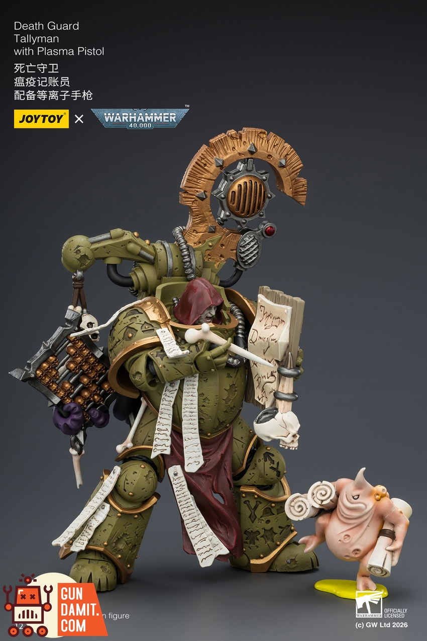 JoyToy JT04261 1/18 Warhammer 40K Death Guard Tallyman with Plasma Pistol - View 5 JoyToy JT04261 1/18 Warhammer 40K Death Guard Tallyman with Plasma Pistol - View 5
