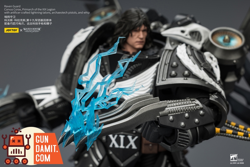 JoyToy JT04179 1/18 Warhammer The Horus Heresy Raven Guard Corvus Corax Primarch of the XIX Legion - View 10 JoyToy JT04179 1/18 Warhammer The Horus Heresy Raven Guard Corvus Corax Primarch of the XIX Legion - View 10