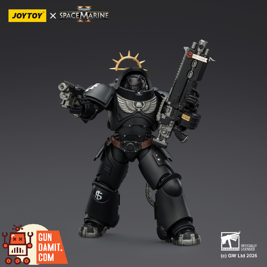JoyToy JT03714 1/18 Warhammer 40K Game Edition Iron Hands Heavy Intercessor with Heavy Bolt Rifle and Bolt Pistol - View 4 JoyToy JT03714 1/18 Warhammer 40K Game Edition Iron Hands Heavy Intercessor with Heavy Bolt Rifle and Bolt Pistol - View 4