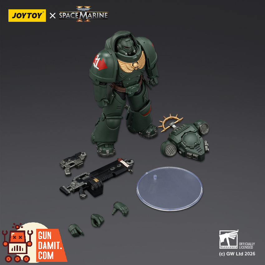 JoyToy JT03684 1/18 Warhammer 40K Game Edition Dark Angels Heavy Intercessor with Heavy Bolt Rifle and Bolt Pistol - View 5 JoyToy JT03684 1/18 Warhammer 40K Game Edition Dark Angels Heavy Intercessor with Heavy Bolt Rifle and Bolt Pistol - View 5