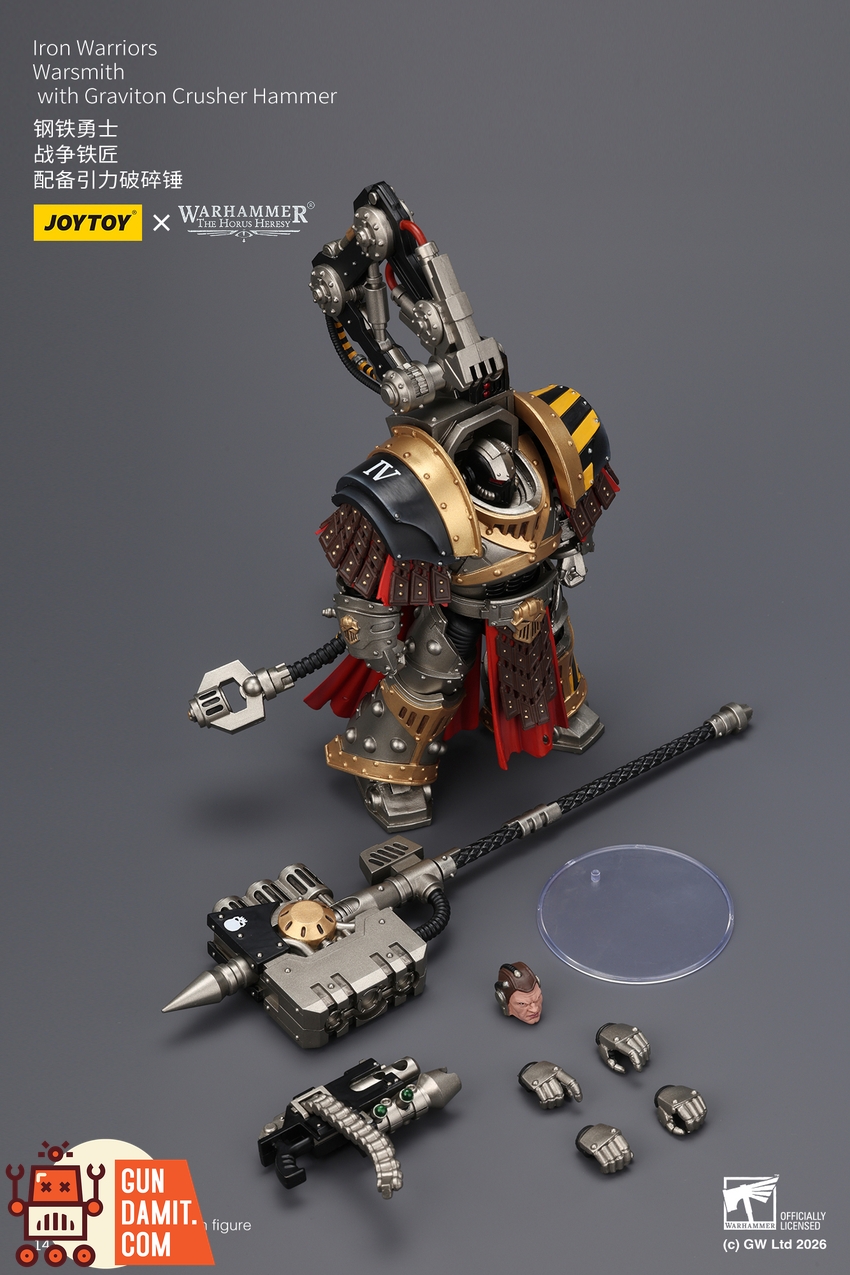 JoyToy JT04193 1/18 Warhammer The Horus Heresy Iron Warriors Warsmithwith Graviton Crusher Hammer - View 10 JoyToy JT04193 1/18 Warhammer The Horus Heresy Iron Warriors Warsmithwith Graviton Crusher Hammer - View 10