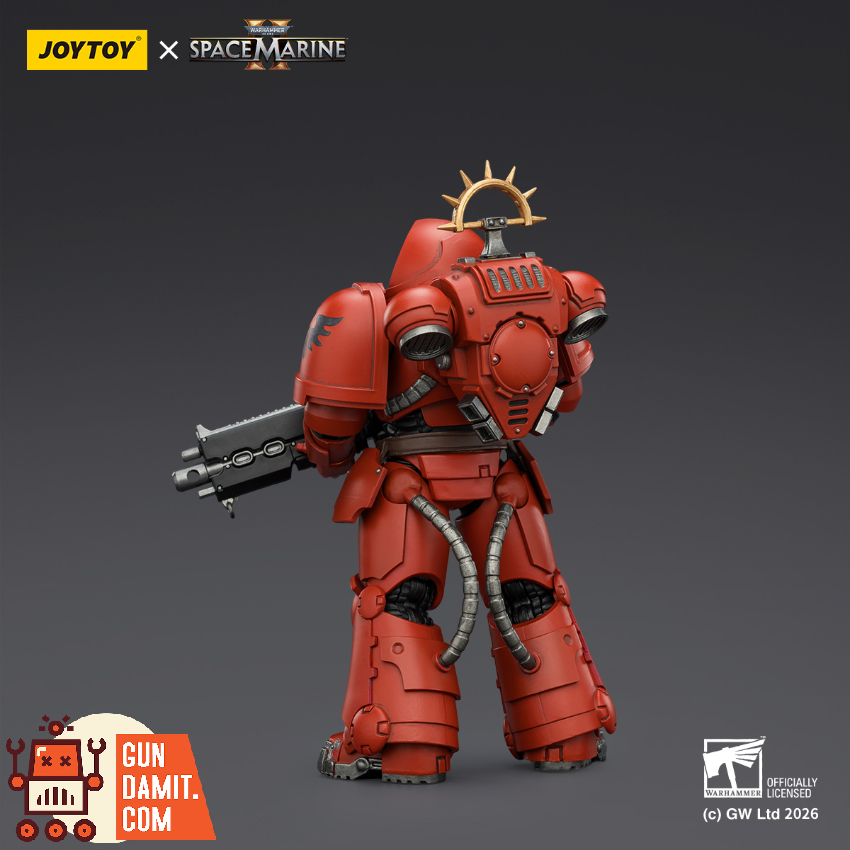 JoyToy JT03660 1/18 Warhammer 40K Game Edition Blood Angels Heavy Intercessor with Heavy Bolt Rifle and Bolt Pistol - View 2 JoyToy JT03660 1/18 Warhammer 40K Game Edition Blood Angels Heavy Intercessor with Heavy Bolt Rifle and Bolt Pistol - View 2