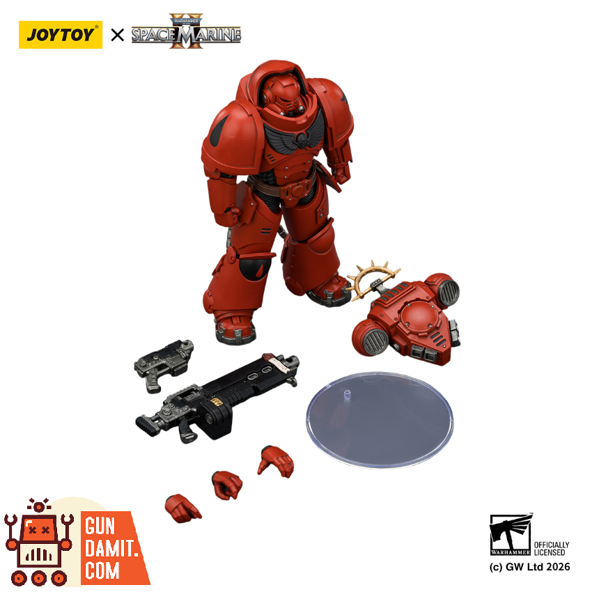 JoyToy JT03660 1/18 Warhammer 40K Game Edition Blood Angels Heavy Intercessor with Heavy Bolt Rifle and Bolt Pistol - View 10 JoyToy JT03660 1/18 Warhammer 40K Game Edition Blood Angels Heavy Intercessor with Heavy Bolt Rifle and Bolt Pistol - View 10