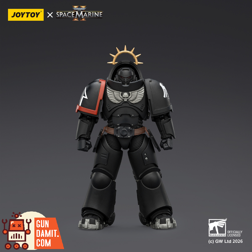 JoyToy JT03707 1/18 Warhammer 40K Game Edition Raven Guard Heavy Intercessor with Heavy Bolt Rifle and Bolt Pistol - View 1 JoyToy JT03707 1/18 Warhammer 40K Game Edition Raven Guard Heavy Intercessor with Heavy Bolt Rifle and Bolt Pistol - View 1