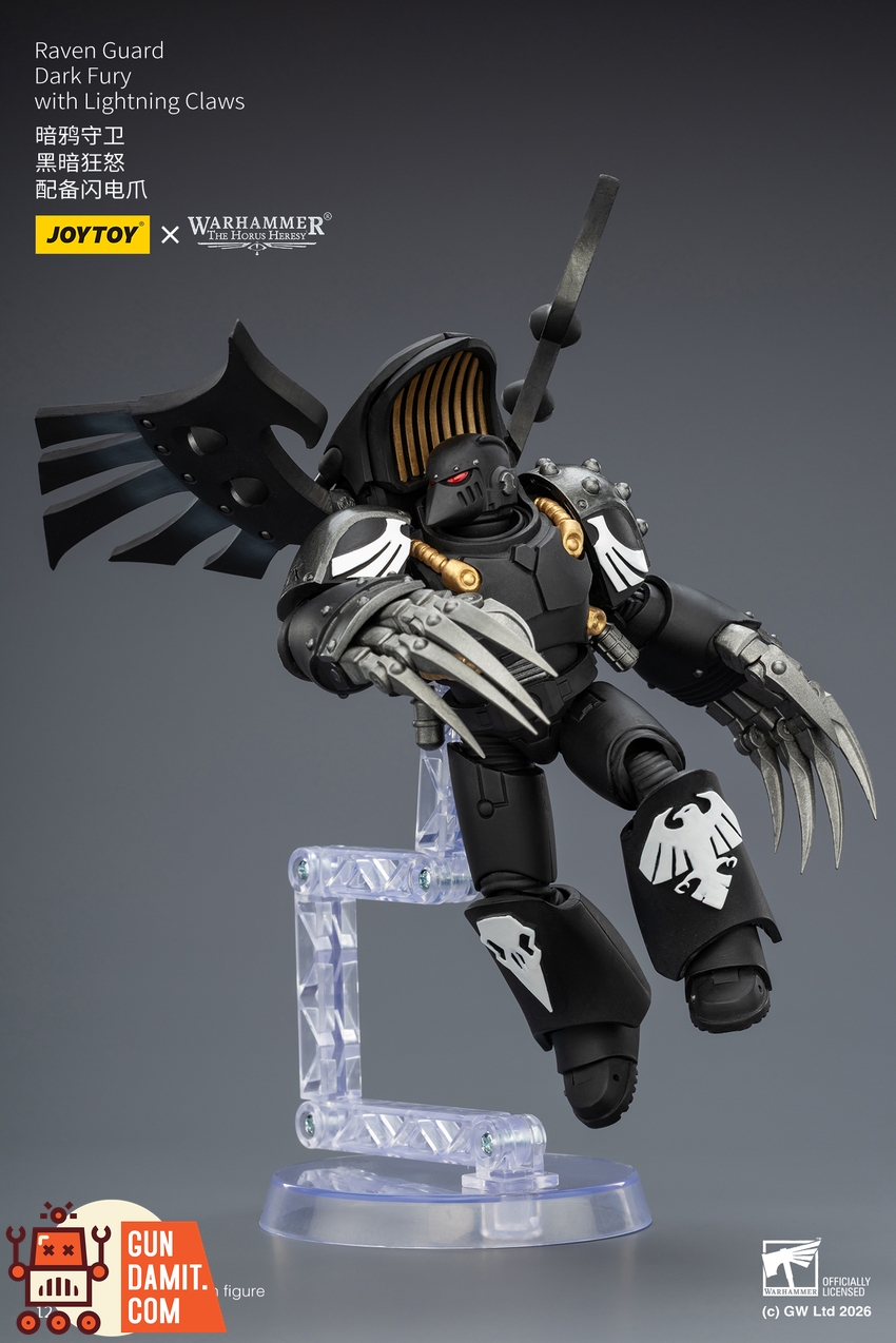 JoyToy JT04162 1/18 Warhammer The Horus Heresy Raven Guard Dark Fury with Lightning Claws - View 7 JoyToy JT04162 1/18 Warhammer The Horus Heresy Raven Guard Dark Fury with Lightning Claws - View 7