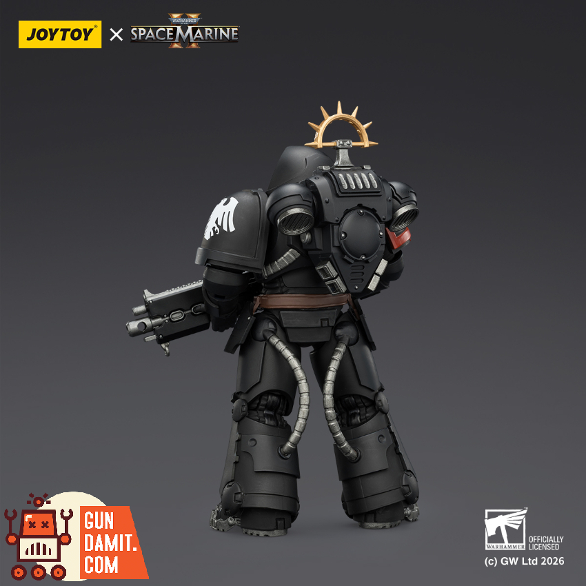 JoyToy JT03707 1/18 Warhammer 40K Game Edition Raven Guard Heavy Intercessor with Heavy Bolt Rifle and Bolt Pistol - View 2 JoyToy JT03707 1/18 Warhammer 40K Game Edition Raven Guard Heavy Intercessor with Heavy Bolt Rifle and Bolt Pistol - View 2