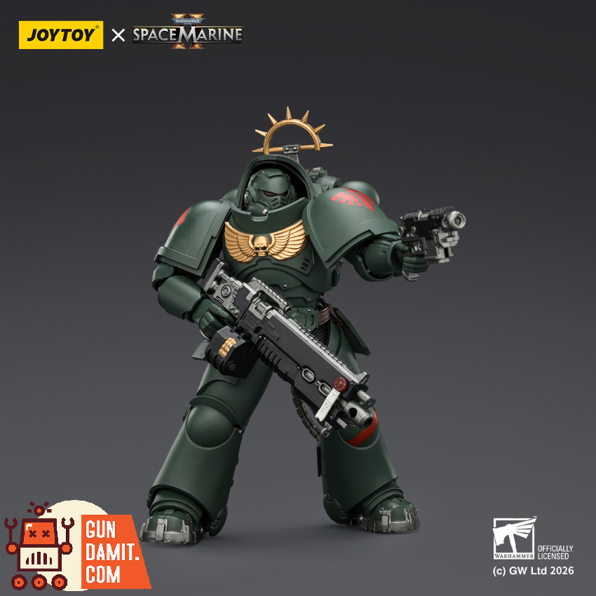 JoyToy JT03684 1/18 Warhammer 40K Game Edition Dark Angels Heavy Intercessor with Heavy Bolt Rifle and Bolt Pistol - View 4 JoyToy JT03684 1/18 Warhammer 40K Game Edition Dark Angels Heavy Intercessor with Heavy Bolt Rifle and Bolt Pistol - View 4