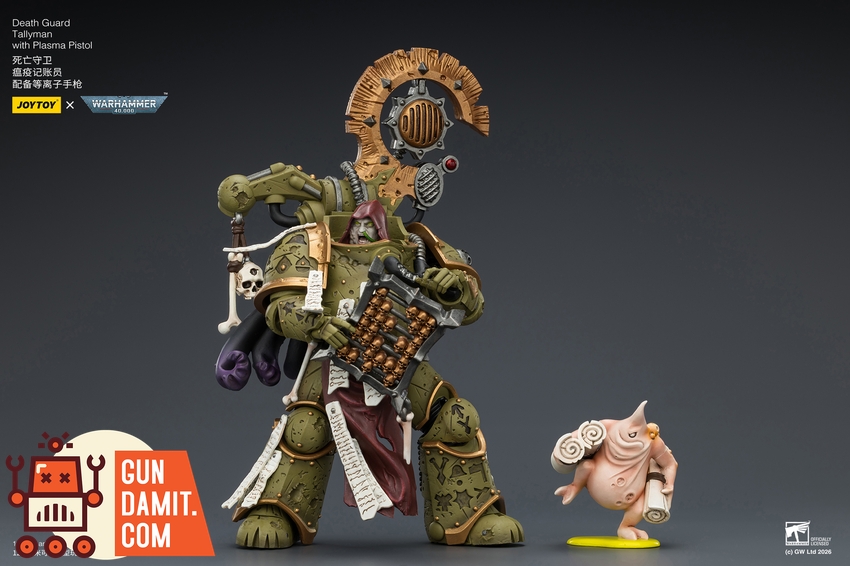 JoyToy JT04261 1/18 Warhammer 40K Death Guard Tallyman with Plasma Pistol - View 7 JoyToy JT04261 1/18 Warhammer 40K Death Guard Tallyman with Plasma Pistol - View 7