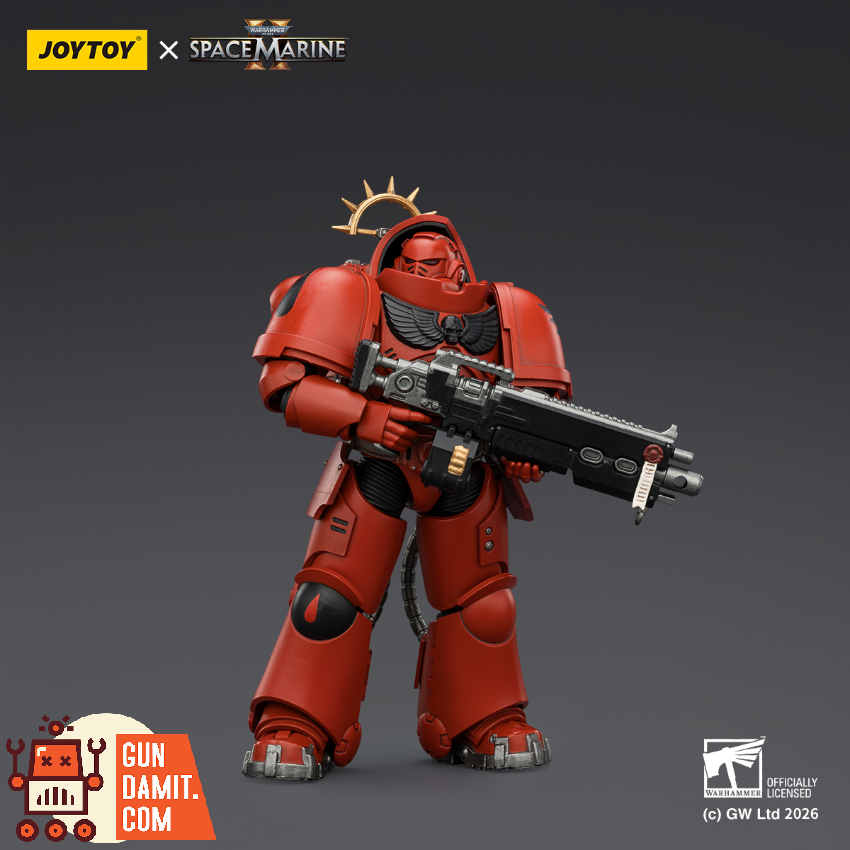 JoyToy JT03660 1/18 Warhammer 40K Game Edition Blood Angels Heavy Intercessor with Heavy Bolt Rifle and Bolt Pistol - View 3 JoyToy JT03660 1/18 Warhammer 40K Game Edition Blood Angels Heavy Intercessor with Heavy Bolt Rifle and Bolt Pistol - View 3