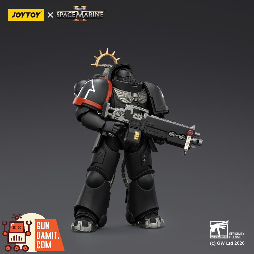 JoyToy JT03707 1/18 Warhammer 40K Game Edition Raven Guard Heavy Intercessor with Heavy Bolt Rifle and Bolt Pistol - View 3 JoyToy JT03707 1/18 Warhammer 40K Game Edition Raven Guard Heavy Intercessor with Heavy Bolt Rifle and Bolt Pistol - View 3