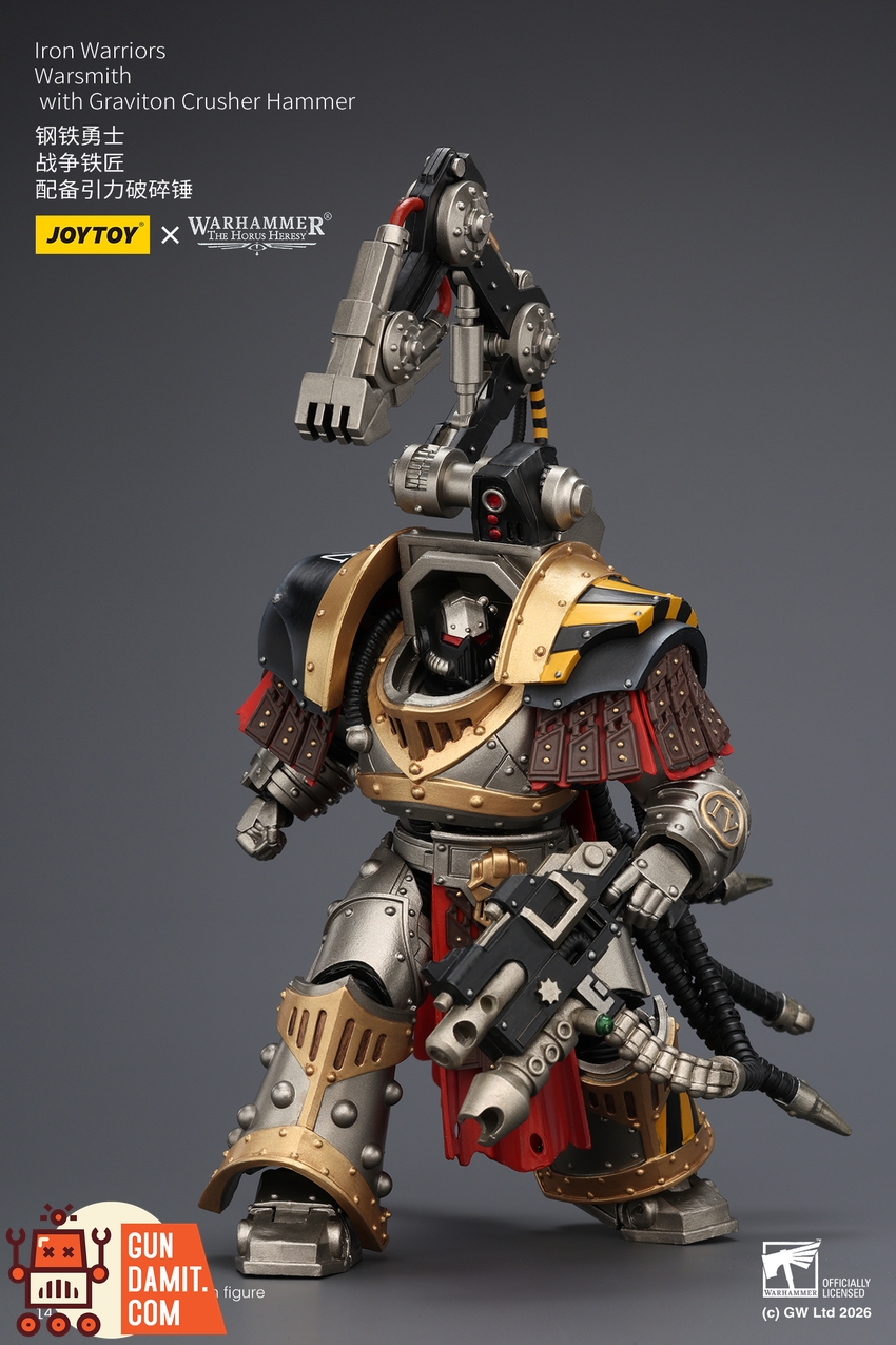 JoyToy JT04193 1/18 Warhammer The Horus Heresy Iron Warriors Warsmithwith Graviton Crusher Hammer - View 4 JoyToy JT04193 1/18 Warhammer The Horus Heresy Iron Warriors Warsmithwith Graviton Crusher Hammer - View 4