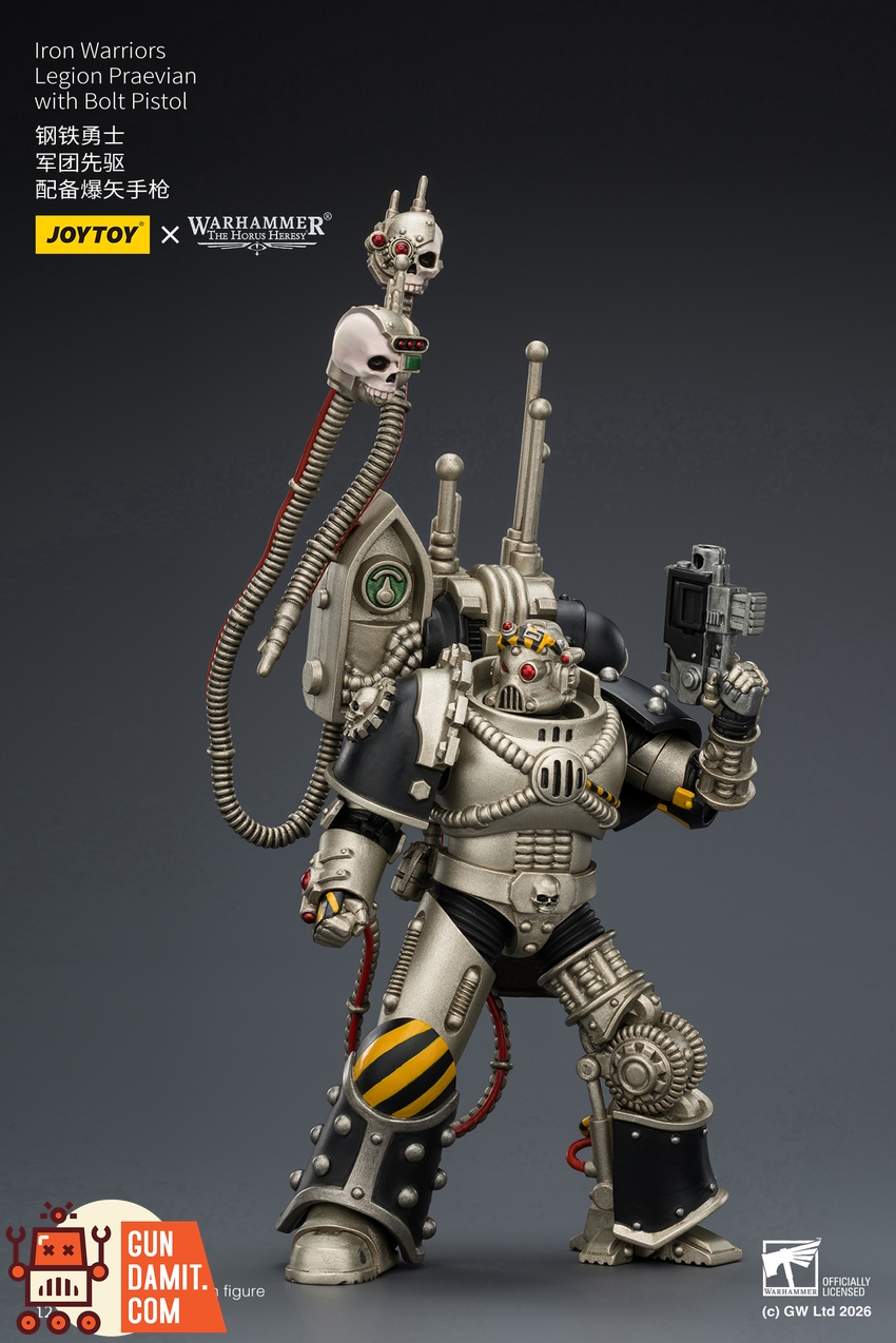 JoyToy JT03912 1/18 Warhammer The Horus Heresy Iron Warriors Legion Praevian with Bolt Pistol - View 6 JoyToy JT03912 1/18 Warhammer The Horus Heresy Iron Warriors Legion Praevian with Bolt Pistol - View 6