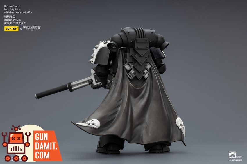 JoyToy JT03974 1/18 Warhammer The Horus Heresy Raven Guard Mor Deythan with Nemesis bolt rifle - View 4 JoyToy JT03974 1/18 Warhammer The Horus Heresy Raven Guard Mor Deythan with Nemesis bolt rifle - View 4