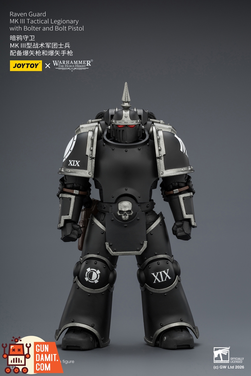 JoyToy JT03943 1/18 Warhammer The Horus Heresy Raven Guard MK III Tactical Legionary with Bolter and Bolt Pistol - View 1 JoyToy JT03943 1/18 Warhammer The Horus Heresy Raven Guard MK III Tactical Legionary with Bolter and Bolt Pistol - View 1