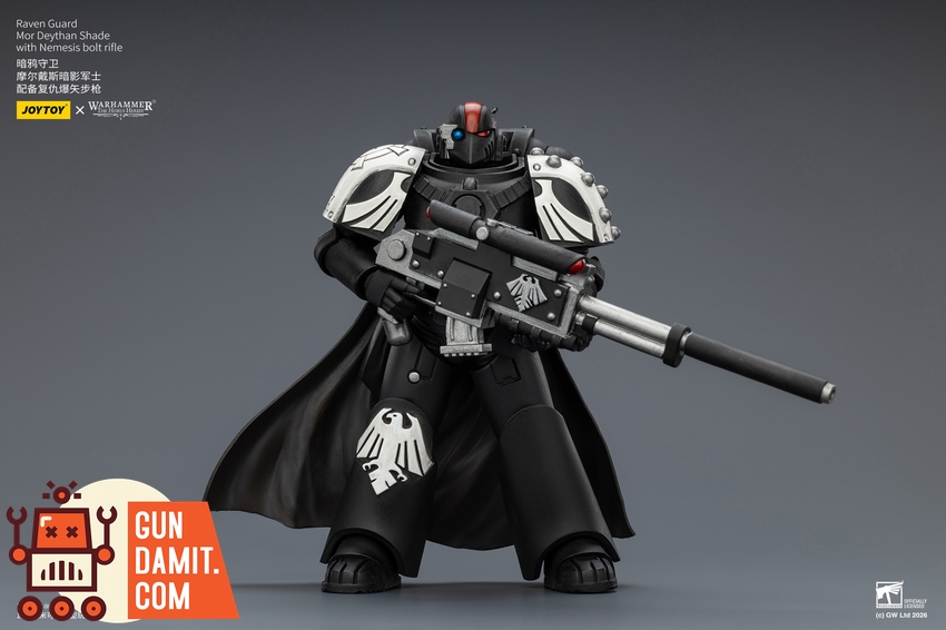 JoyToy JT03967 1/18 Warhammer The Horus Heresy Raven Guard Mor Deythan Shade with Nemesis bolt rifle - View 2 JoyToy JT03967 1/18 Warhammer The Horus Heresy Raven Guard Mor Deythan Shade with Nemesis bolt rifle - View 2