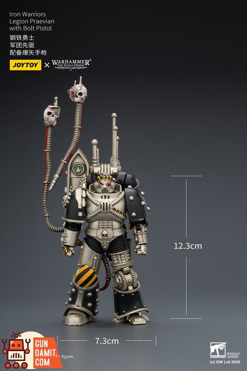 JoyToy JT03912 1/18 Warhammer The Horus Heresy Iron Warriors Legion Praevian with Bolt Pistol - View 10 JoyToy JT03912 1/18 Warhammer The Horus Heresy Iron Warriors Legion Praevian with Bolt Pistol - View 10