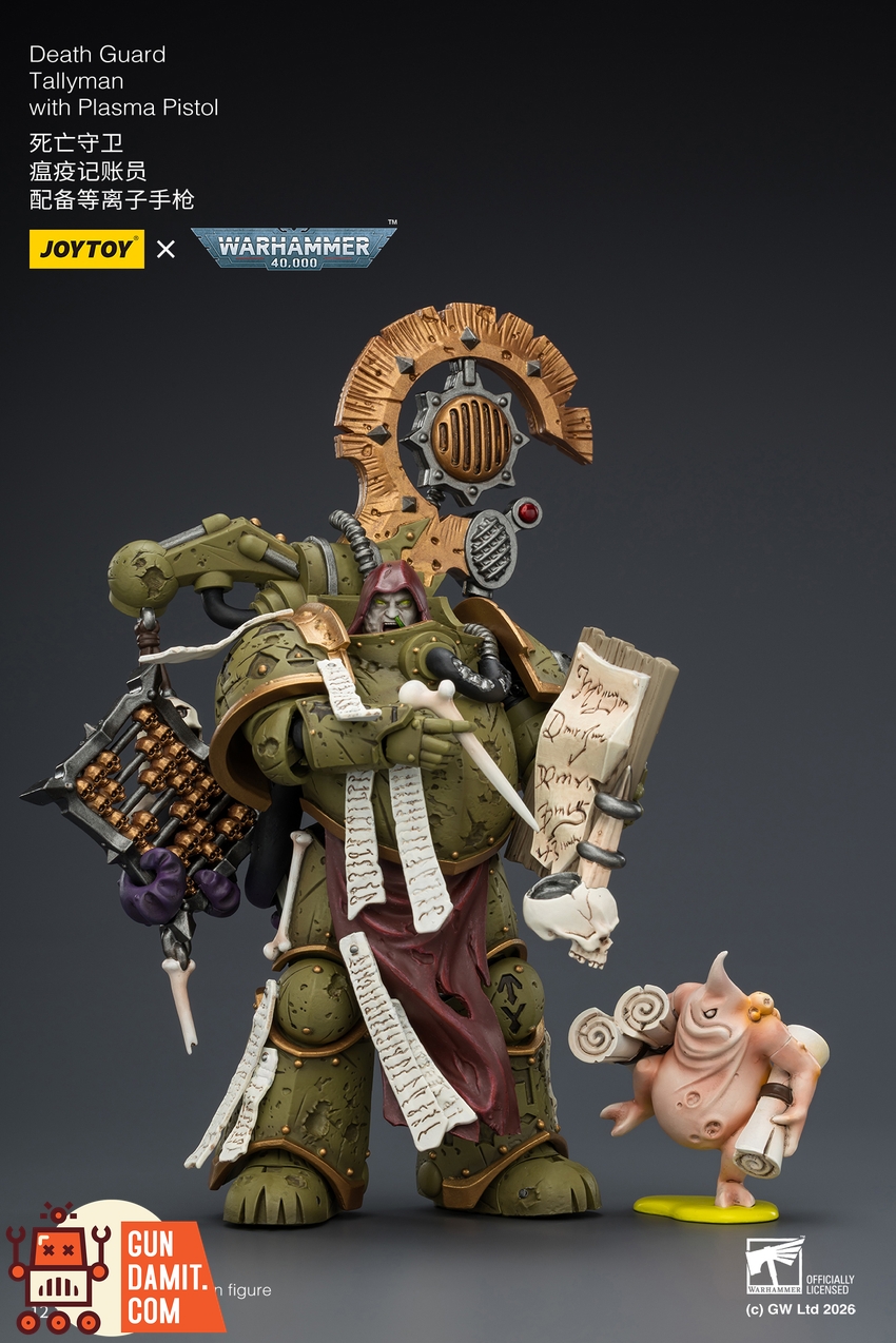 JoyToy JT04261 1/18 Warhammer 40K Death Guard Tallyman with Plasma Pistol - View 3 JoyToy JT04261 1/18 Warhammer 40K Death Guard Tallyman with Plasma Pistol - View 3
