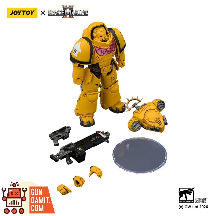 JoyToy JT03653 1/18 Warhammer 40K Game Edition Imperial Fists Heavy Intercessor with Heavy Bolt Rifle and Bolt Pistol - View 10 JoyToy JT03653 1/18 Warhammer 40K Game Edition Imperial Fists Heavy Intercessor with Heavy Bolt Rifle and Bolt Pistol - View 10