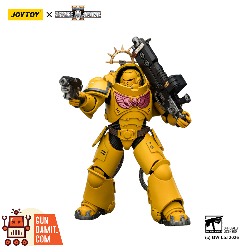 JoyToy JT03653 1/18 Warhammer 40K Game Edition Imperial Fists Heavy Intercessor with Heavy Bolt Rifle and Bolt Pistol - View 9 JoyToy JT03653 1/18 Warhammer 40K Game Edition Imperial Fists Heavy Intercessor with Heavy Bolt Rifle and Bolt Pistol - View 9