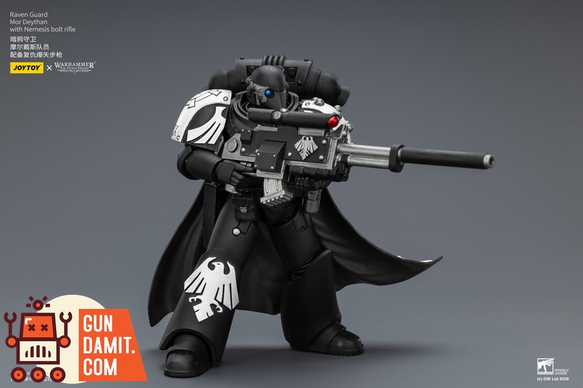 JoyToy JT03974 1/18 Warhammer The Horus Heresy Raven Guard Mor Deythan with Nemesis bolt rifle - View 5 JoyToy JT03974 1/18 Warhammer The Horus Heresy Raven Guard Mor Deythan with Nemesis bolt rifle - View 5