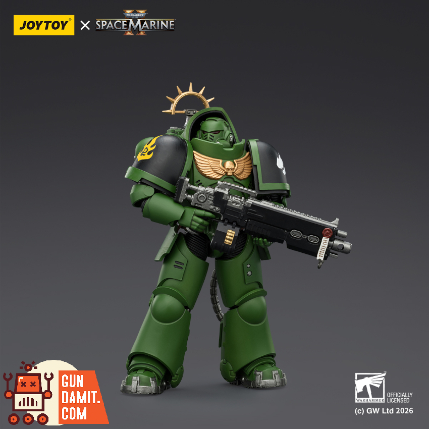 JoyToy JT03677 1/18 Warhammer 40K Game Edition Salamanders Heavy Intercessor with Heavy Bolt Rifle and Bolt Pistol - View 3 JoyToy JT03677 1/18 Warhammer 40K Game Edition Salamanders Heavy Intercessor with Heavy Bolt Rifle and Bolt Pistol - View 3