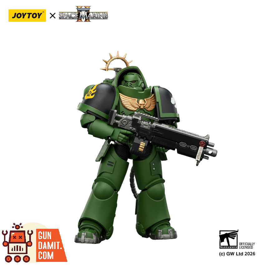JoyToy JT03677 1/18 Warhammer 40K Game Edition Salamanders Heavy Intercessor with Heavy Bolt Rifle and Bolt Pistol - View 8 JoyToy JT03677 1/18 Warhammer 40K Game Edition Salamanders Heavy Intercessor with Heavy Bolt Rifle and Bolt Pistol - View 8