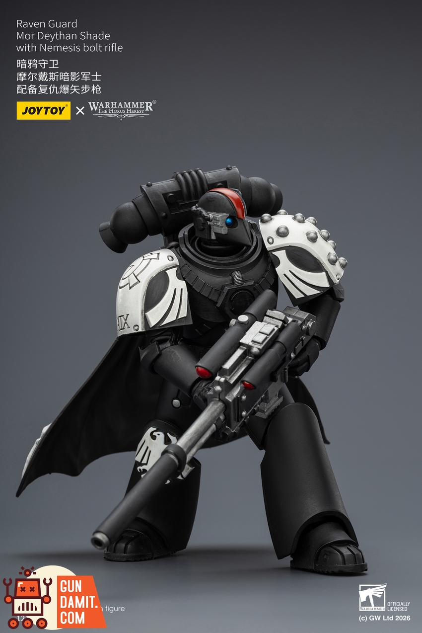 JoyToy JT03967 1/18 Warhammer The Horus Heresy Raven Guard Mor Deythan Shade with Nemesis bolt rifle - View 8 JoyToy JT03967 1/18 Warhammer The Horus Heresy Raven Guard Mor Deythan Shade with Nemesis bolt rifle - View 8