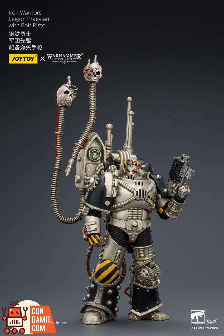 JoyToy JT03912 1/18 Warhammer The Horus Heresy Iron Warriors Legion Praevian with Bolt Pistol - View 3 JoyToy JT03912 1/18 Warhammer The Horus Heresy Iron Warriors Legion Praevian with Bolt Pistol - View 3