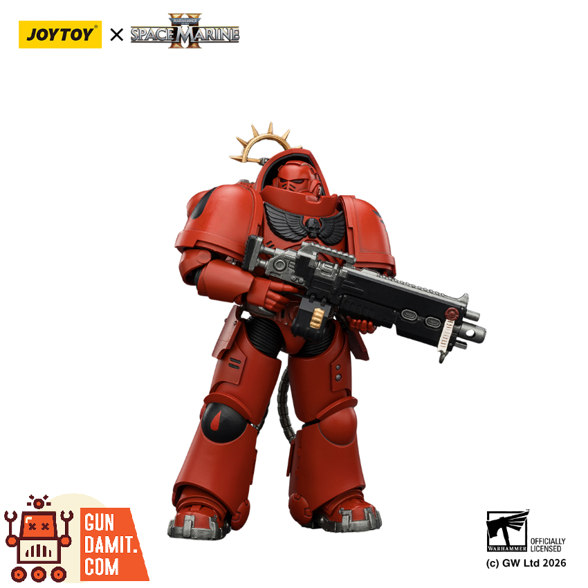 JoyToy JT03660 1/18 Warhammer 40K Game Edition Blood Angels Heavy Intercessor with Heavy Bolt Rifle and Bolt Pistol - View 8 JoyToy JT03660 1/18 Warhammer 40K Game Edition Blood Angels Heavy Intercessor with Heavy Bolt Rifle and Bolt Pistol - View 8