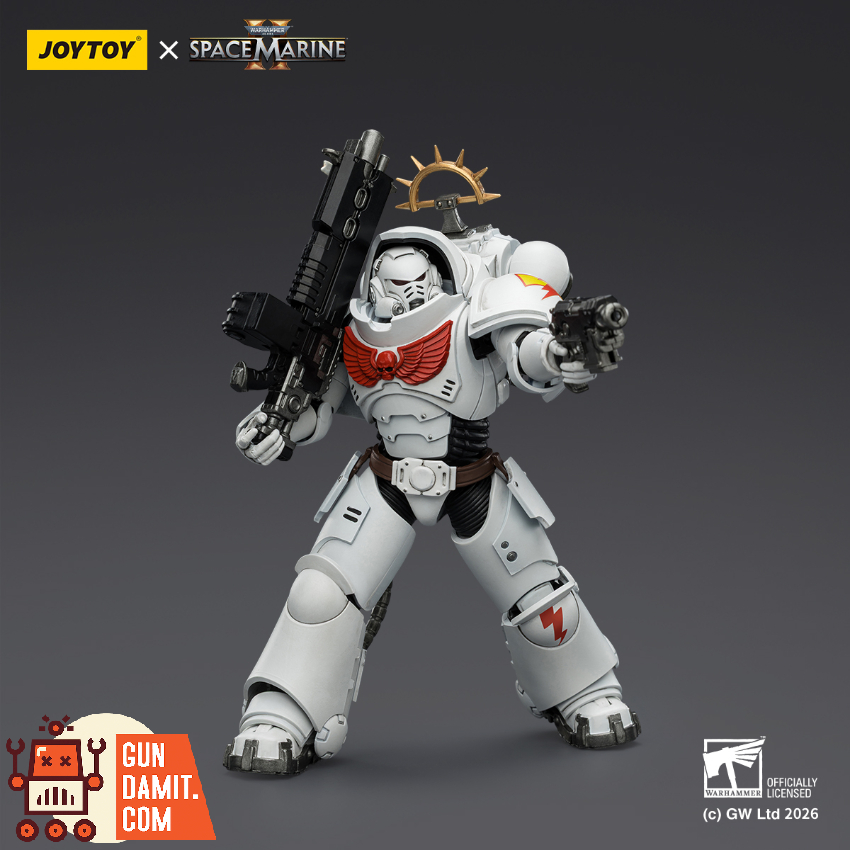 JoyToy JT03691 1/18 Warhammer 40K Game Edition White Scars Heavy Intercessor with Heavy Bolt Rifle and Bolt Pistol - View 4 JoyToy JT03691 1/18 Warhammer 40K Game Edition White Scars Heavy Intercessor with Heavy Bolt Rifle and Bolt Pistol - View 4