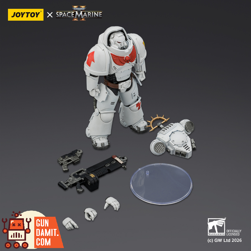 JoyToy JT03691 1/18 Warhammer 40K Game Edition White Scars Heavy Intercessor with Heavy Bolt Rifle and Bolt Pistol - View 5 JoyToy JT03691 1/18 Warhammer 40K Game Edition White Scars Heavy Intercessor with Heavy Bolt Rifle and Bolt Pistol - View 5