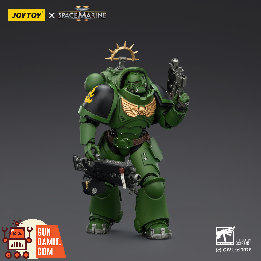 JoyToy JT03677 1/18 Warhammer 40K Game Edition Salamanders Heavy Intercessor with Heavy Bolt Rifle and Bolt Pistol - View 4 JoyToy JT03677 1/18 Warhammer 40K Game Edition Salamanders Heavy Intercessor with Heavy Bolt Rifle and Bolt Pistol - View 4