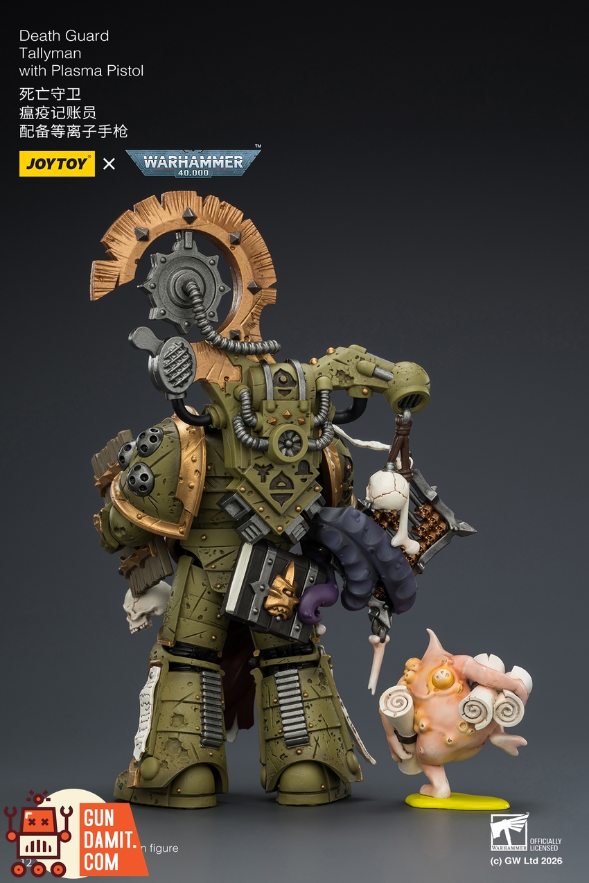 JoyToy JT04261 1/18 Warhammer 40K Death Guard Tallyman with Plasma Pistol - View 4 JoyToy JT04261 1/18 Warhammer 40K Death Guard Tallyman with Plasma Pistol - View 4