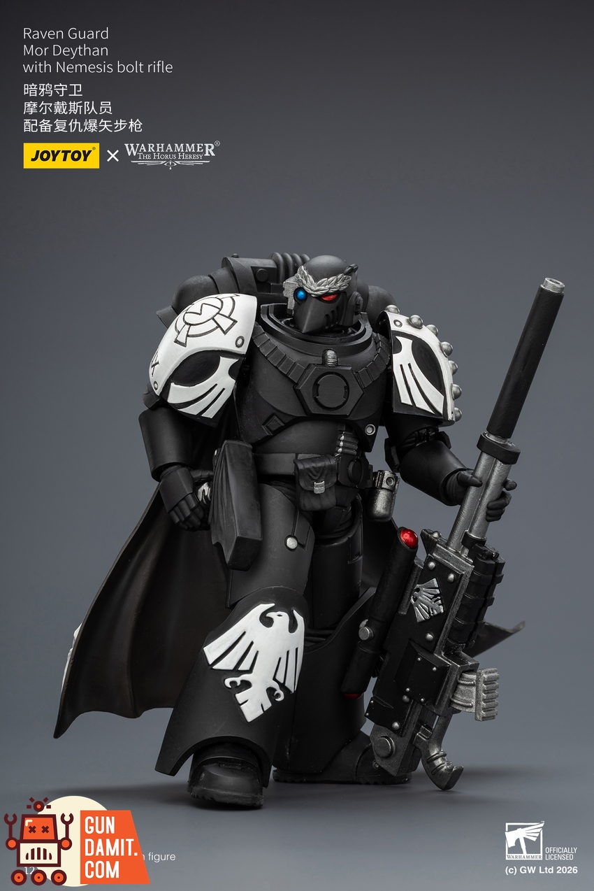 JoyToy JT03974 1/18 Warhammer The Horus Heresy Raven Guard Mor Deythan with Nemesis bolt rifle - View 8 JoyToy JT03974 1/18 Warhammer The Horus Heresy Raven Guard Mor Deythan with Nemesis bolt rifle - View 8