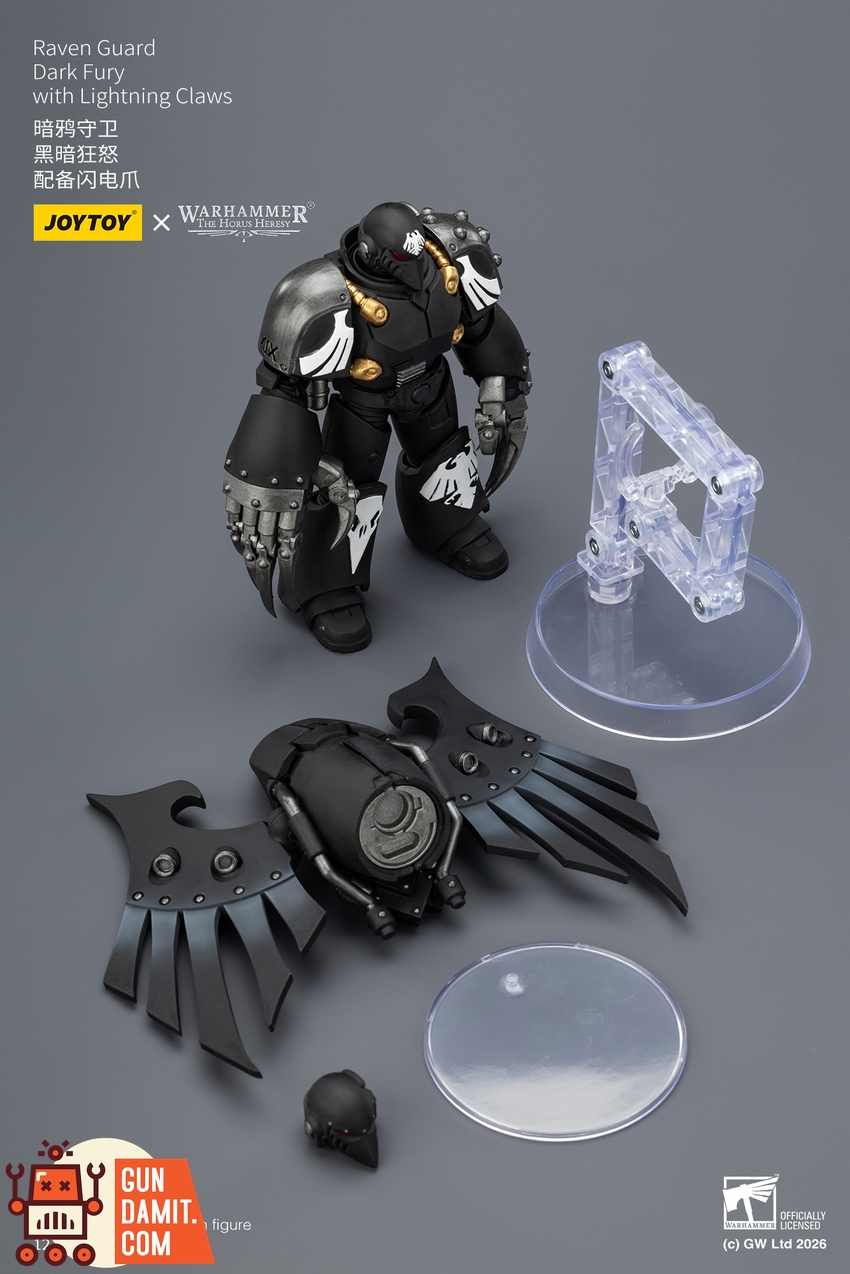 JoyToy JT04162 1/18 Warhammer The Horus Heresy Raven Guard Dark Fury with Lightning Claws - View 9 JoyToy JT04162 1/18 Warhammer The Horus Heresy Raven Guard Dark Fury with Lightning Claws - View 9