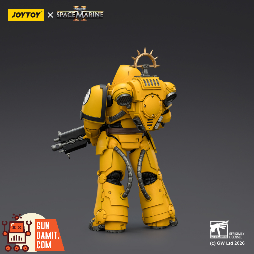 JoyToy JT03653 1/18 Warhammer 40K Game Edition Imperial Fists Heavy Intercessor with Heavy Bolt Rifle and Bolt Pistol - View 2 JoyToy JT03653 1/18 Warhammer 40K Game Edition Imperial Fists Heavy Intercessor with Heavy Bolt Rifle and Bolt Pistol - View 2
