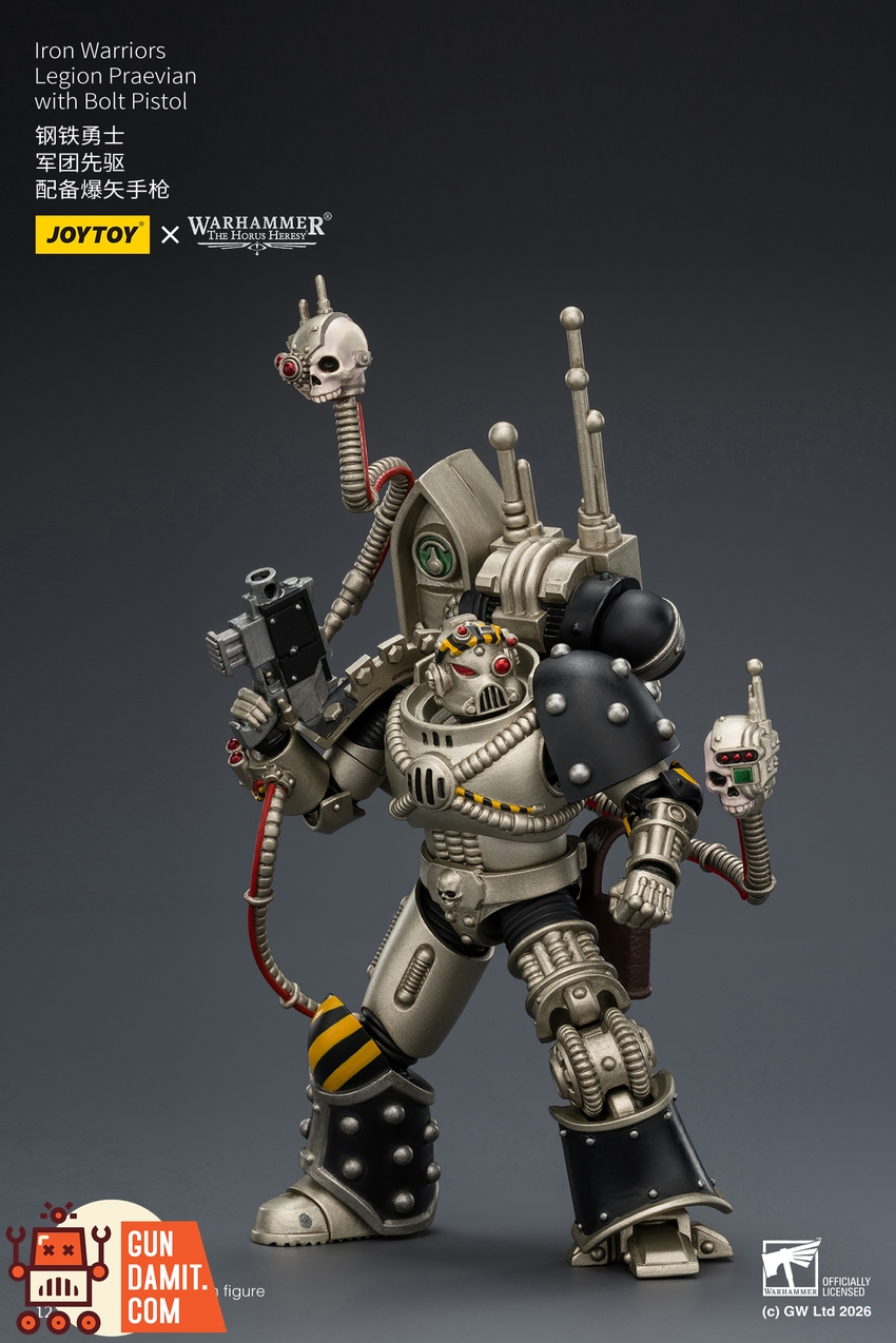 JoyToy JT03912 1/18 Warhammer The Horus Heresy Iron Warriors Legion Praevian with Bolt Pistol - View 8 JoyToy JT03912 1/18 Warhammer The Horus Heresy Iron Warriors Legion Praevian with Bolt Pistol - View 8