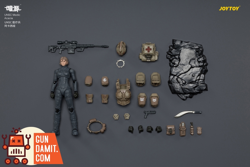 JoyToy JT04230 1/25 Dark Source UNSC Medic Acacia - View 9 JoyToy JT04230 1/25 Dark Source UNSC Medic Acacia - View 9