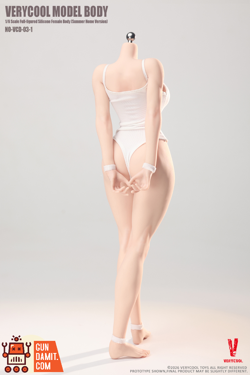 Verycool 1/6 VCD-03-1A Body No.3 Silicone Female Body Full-Figured Fair Complexion Summer Loungewear Ver. - View 12 Verycool 1/6 VCD-03-1A Body No.3 Silicone Female Body Full-Figured Fair Complexion Summer Loungewear Ver. - View 12