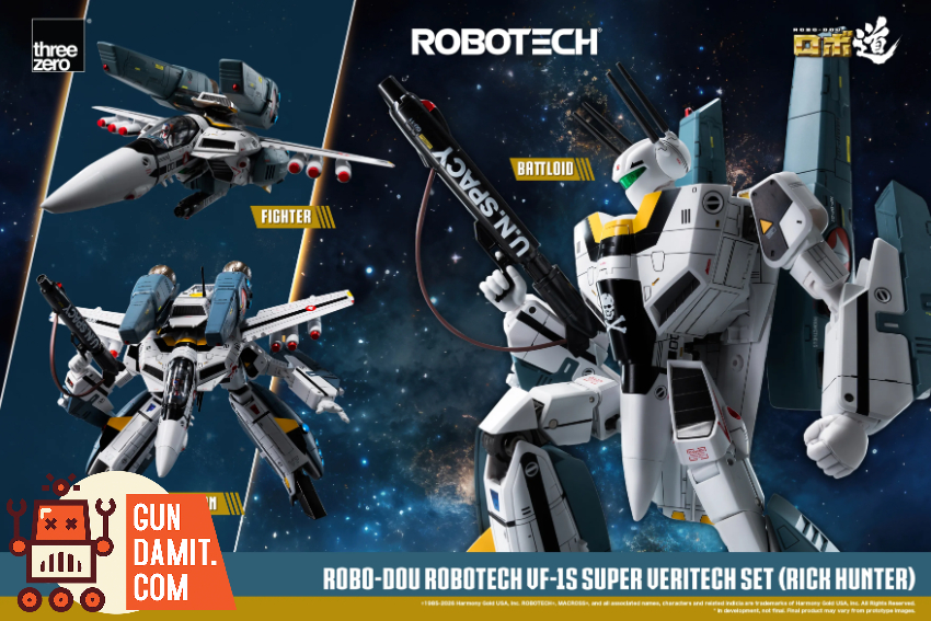Threezero 1/72 3Z0307 Robotech ROBO-DOU VF‐1S Super Veritech Set (Rick Hunter) - View 23 Threezero 1/72 3Z0307 Robotech ROBO-DOU VF‐1S Super Veritech Set (Rick Hunter) - View 23