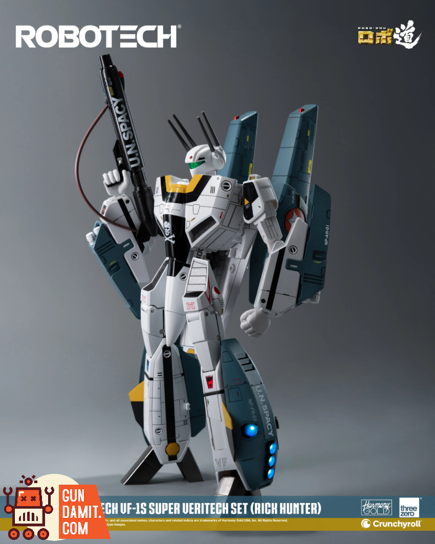 Threezero 1/72 3Z0307 Robotech ROBO-DOU VF‐1S Super Veritech Set (Rick Hunter) - View 3 Threezero 1/72 3Z0307 Robotech ROBO-DOU VF‐1S Super Veritech Set (Rick Hunter) - View 3
