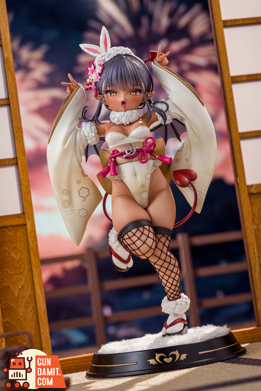 Kiwi Toys 1/6 Brown Little Succubus Kimono Bunny Girl Deluxe Ver. - View 2 Kiwi Toys 1/6 Brown Little Succubus Kimono Bunny Girl Deluxe Ver. - View 2