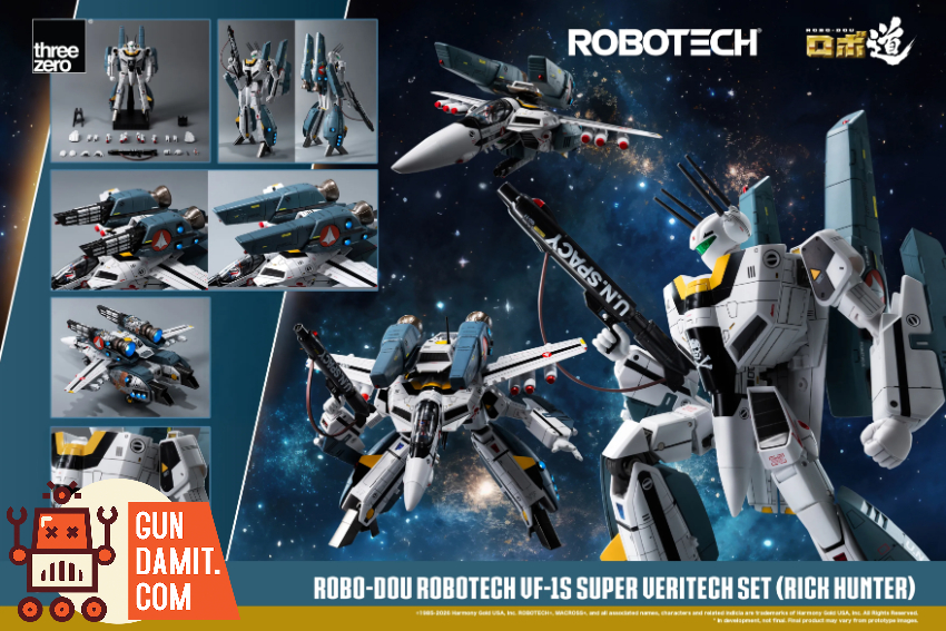 Threezero 1/72 3Z0307 Robotech ROBO-DOU VF‐1S Super Veritech Set (Rick Hunter) - View 22 Threezero 1/72 3Z0307 Robotech ROBO-DOU VF‐1S Super Veritech Set (Rick Hunter) - View 22