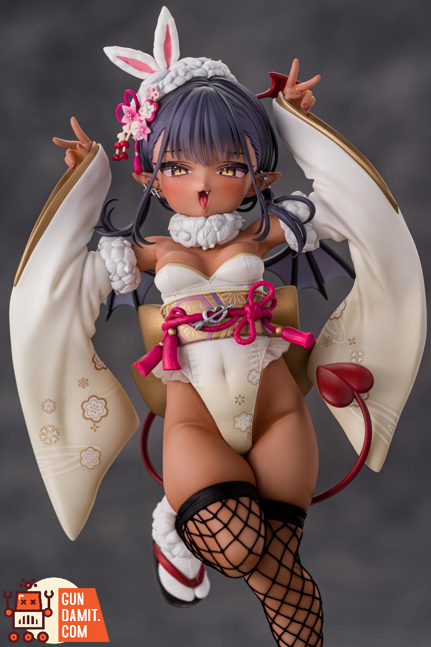 Kiwi Toys 1/6 Brown Little Succubus Kimono Bunny Girl Deluxe Ver. - View 8 Kiwi Toys 1/6 Brown Little Succubus Kimono Bunny Girl Deluxe Ver. - View 8