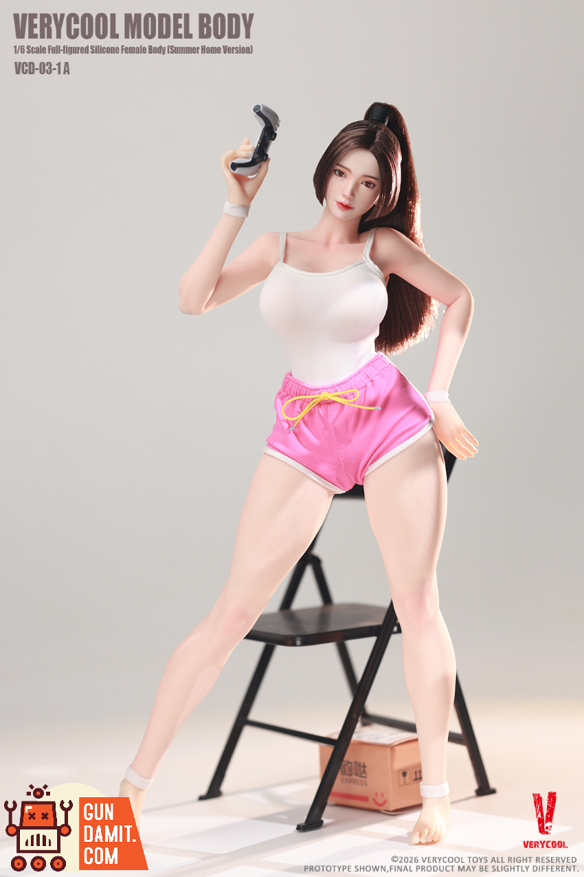 Verycool 1/6 VCD-03-1A Body No.3 Silicone Female Body Full-Figured Fair Complexion Summer Loungewear Ver. - View 8 Verycool 1/6 VCD-03-1A Body No.3 Silicone Female Body Full-Figured Fair Complexion Summer Loungewear Ver. - View 8