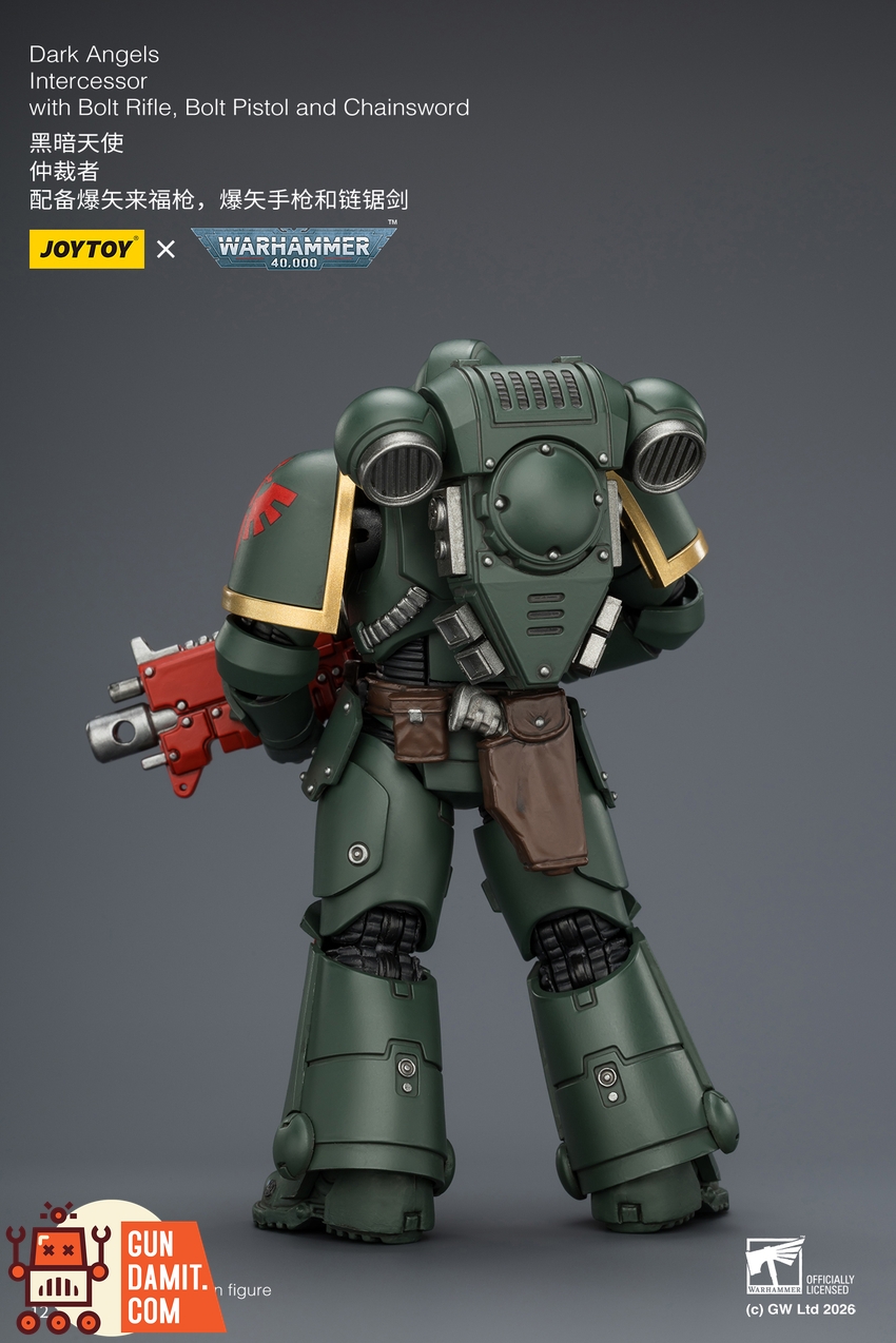 JoyToy JT03868 1/18 Warhammer 40K Dark Angels Intercessor with Bolt Rifle, Bolt Pistol and Chainsword - View 4 JoyToy JT03868 1/18 Warhammer 40K Dark Angels Intercessor with Bolt Rifle, Bolt Pistol and Chainsword - View 4