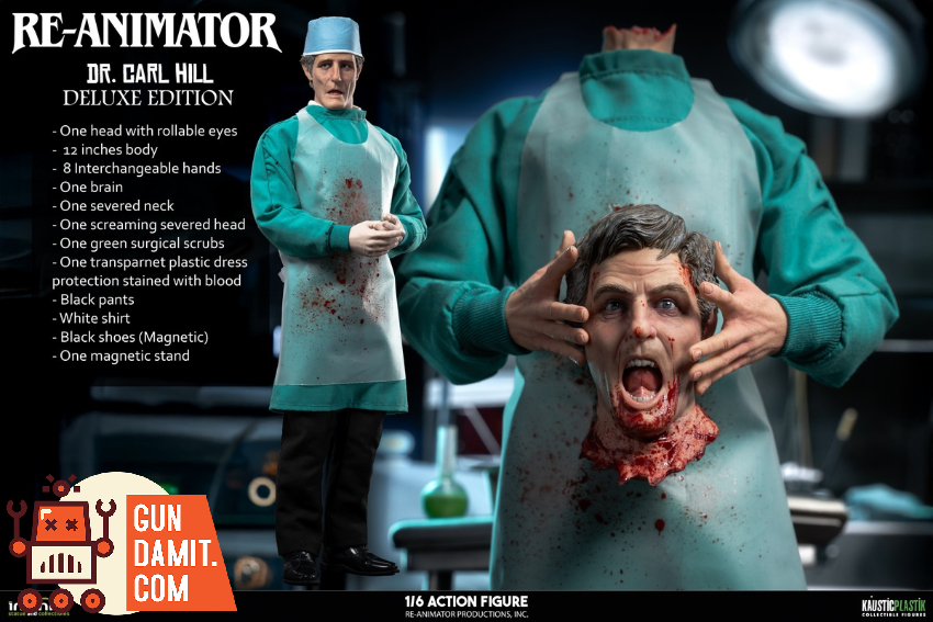 Infinite 1/6 Re-Animator Doctor Carl Hill Deluxe Ver. - View 11 Infinite 1/6 Re-Animator Doctor Carl Hill Deluxe Ver. - View 11